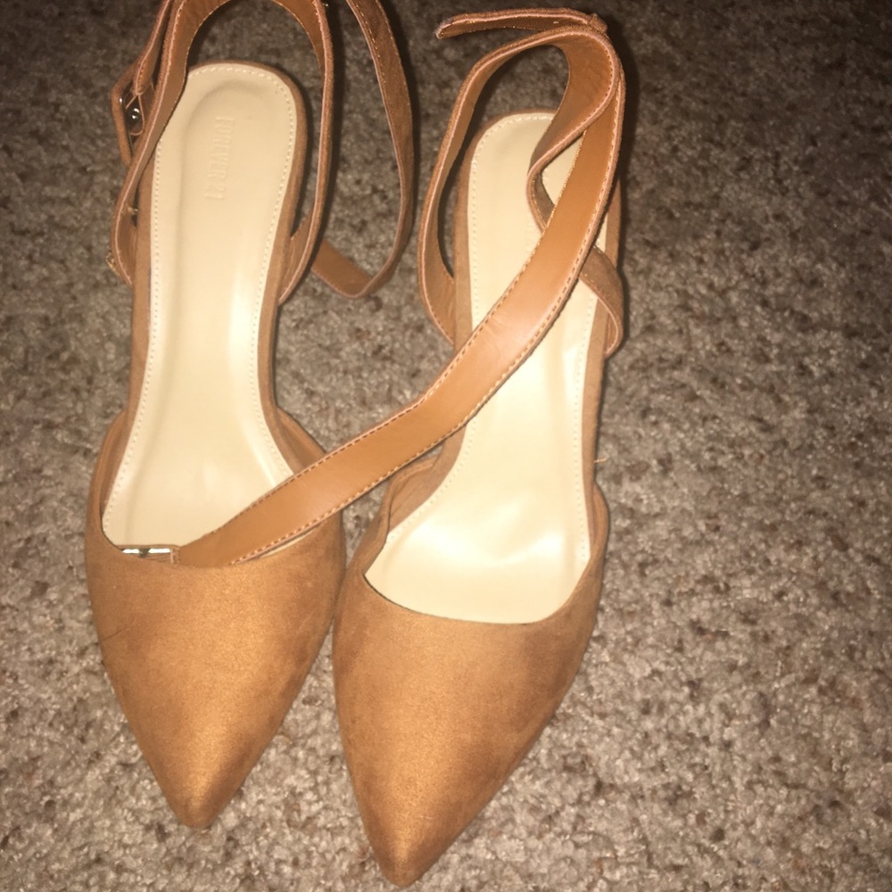 Forever 21 Brown Strappy High Heels